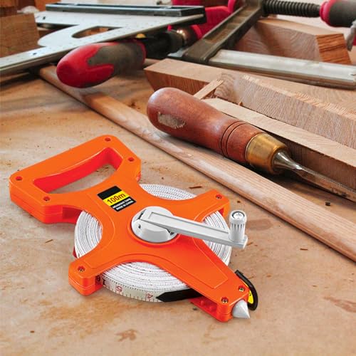 Cinta Métrica Portátil de Fibra con Manivela 12.5mm Ancho miniatura 2