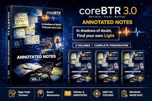 Image of Core BTR 3.0 Annotated Edition 2026 | High-Yield Medical Notes for NEET PG & Medical Entrance Exam Preparation | HD Printed Study Material