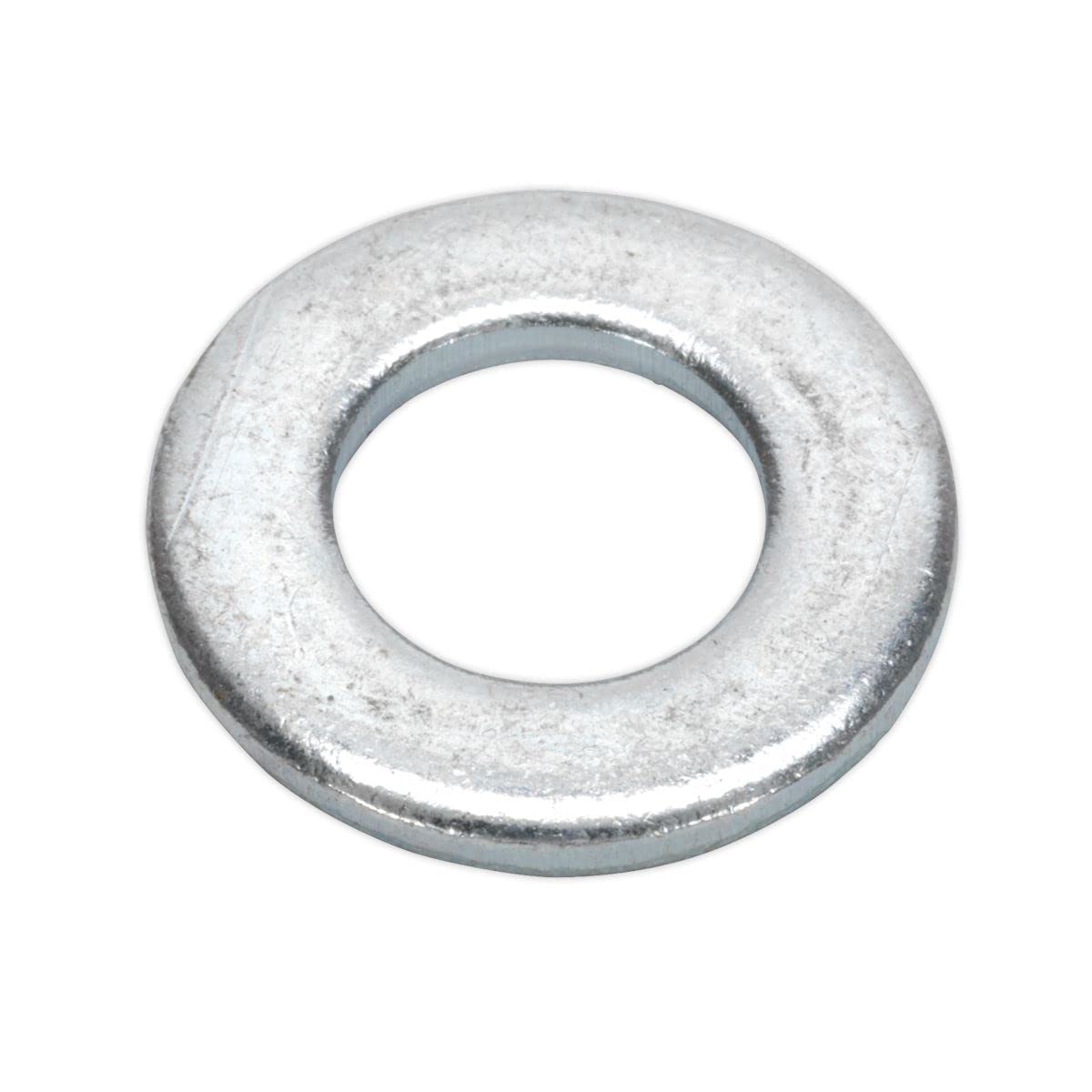 B&Q -  Flat Washer M10 X 21mm Form A Zinc Din 125Pack Of 100 Fwa1021