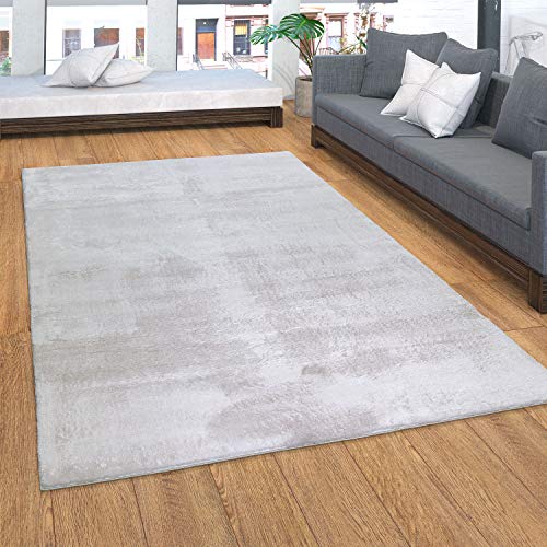 Alfombra, Suave Alfombra De Pelo Corto para Salón, Supersuave, Lavable, Gris, tamaño:160x220 cm
