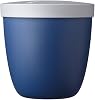 Mepal, Snack Pot Large with Airtight Lid for Fruit or Popcorn, Portable, BPA Free, Nordic Denim, Holds 15 oz, 1 Count