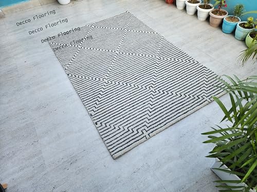 Image of Soft Pure Woolen Modern Collection Tufted Carpet for Living Room,Bedroom'Kitchen and Hall (12 X 15) Feet