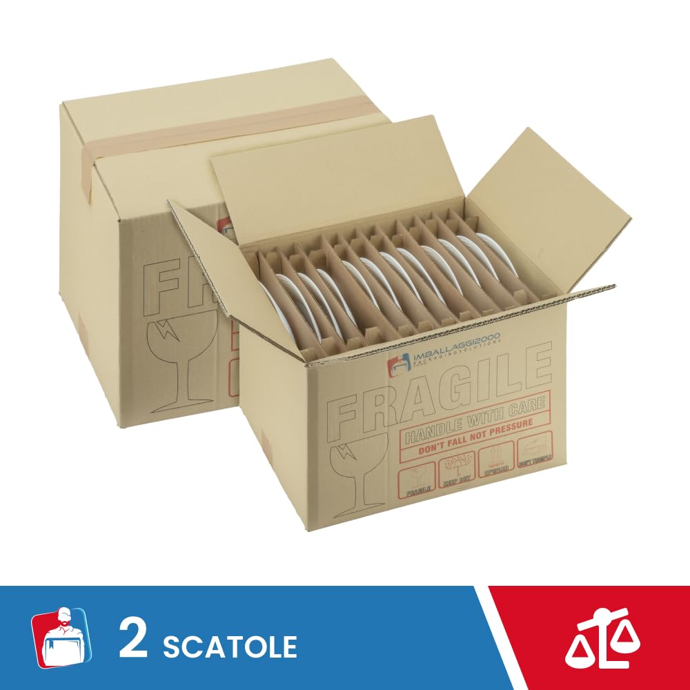 Scatole Di Cartone Per Trasloco - 10 Pezzi 40x30x30cm, Onda Singola, Resistenti E Durevoli - Foto 5