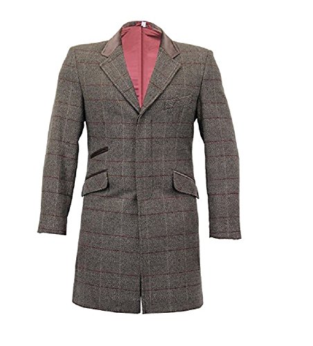 Cappotto da uomo, in misto lana, sagomato, a spina...