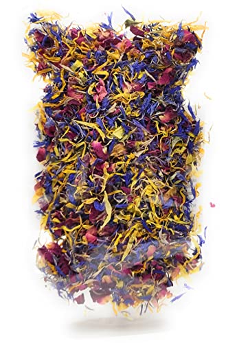 Spring Flower Blend – Edible flowers - Rose, Cornflower and Marigold - All natural, Culinary grade Delights (0.35oz) - Premium Quality - Perfect for Beverages, Cakes - Image 2