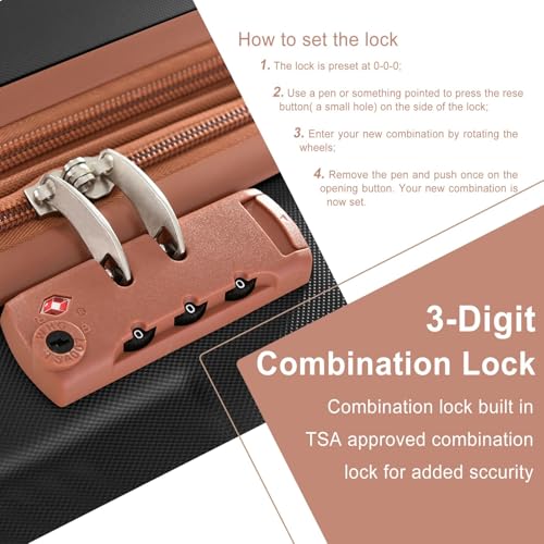 24 Inch Lightweight Expandable Hard Shell Suitcase