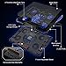Carantee Laptop Cooling Pad 5 Quite Fans Notebook Cooler Pad USB Powered, 7 Level Adjustable Mount Stands