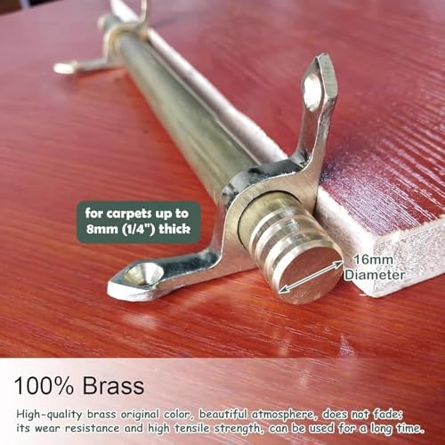 Stair Rods 10 Pack, 112cm (44in) - Premium Stair Rods for Carpet Holders, Durable Metal Design, Easy Installation, Ideal for Home Decor, Enhance Your Staircase Style