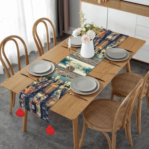 Chemin de table New York lin pour protéger et embellir votre table - 2
