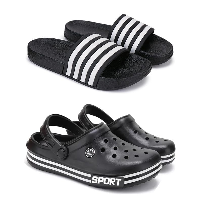 WINGSCRAFT-Lightweight Classic Clogs | Sandals |Slider Adjustable Back Strap for Men-Combo(2)-3024-3014-picture-44