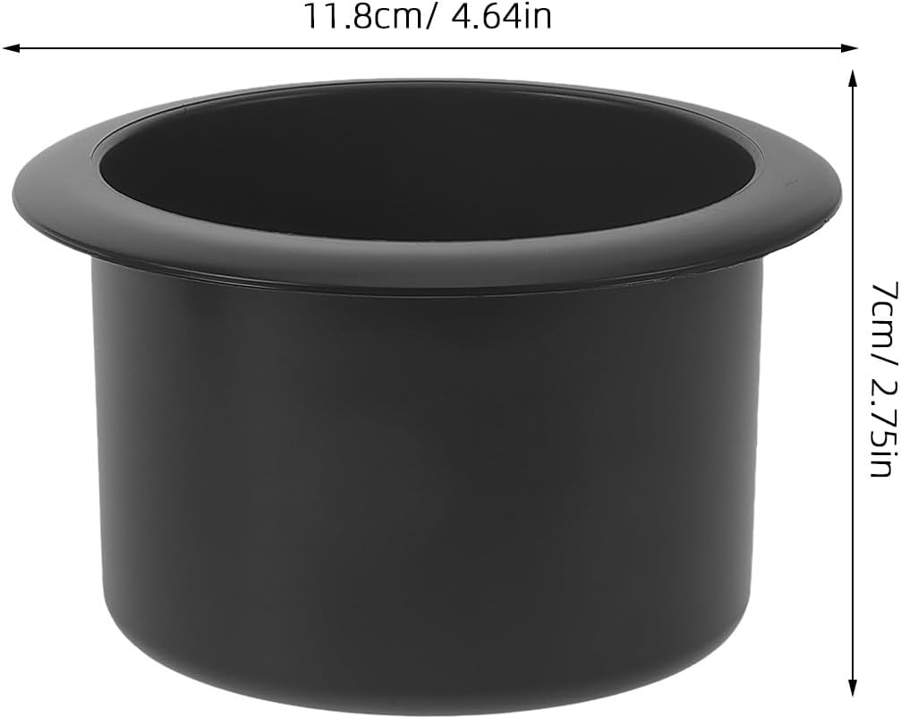 GANAZONO Car Cup Holder Insert 2pcs Plastic Recessed Drink Tray with Slot for Rv Yacht Sofa Adjustable Cup Holder Replacement Accessories for Automotive Interior