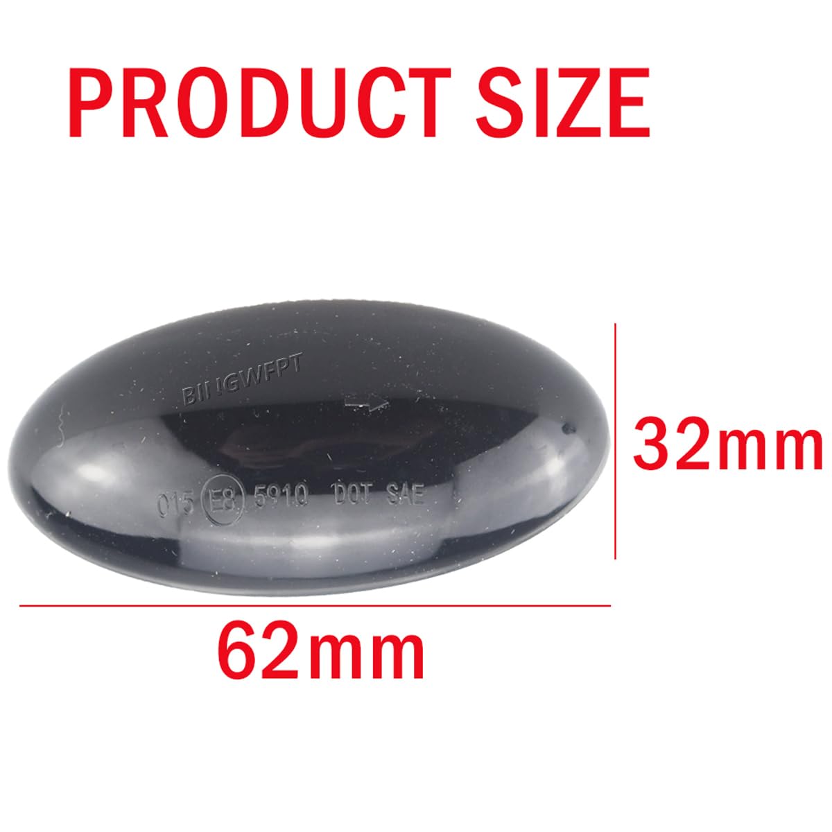 Dynamiczne boczne kierunkowskazy LED (migotanie sekwencyjne) kompatybilne z Peugeot 1007, 107, 108, 206, 301, 307, 407, 4007, 607 i kompatybilne z Citroën C1, C2, C3, C5, C6