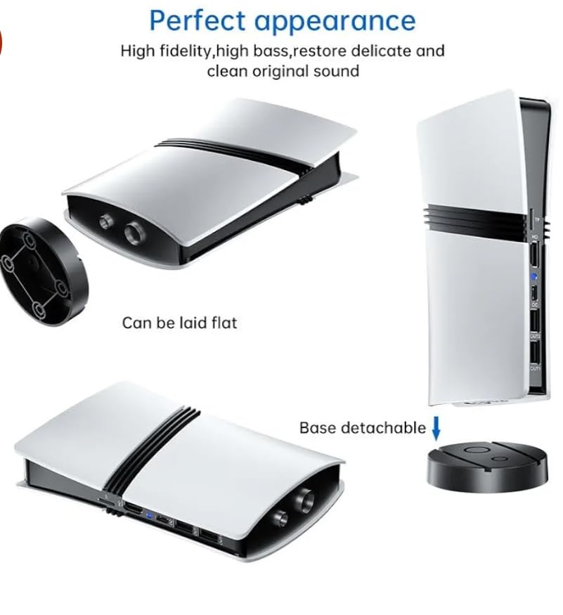 Wireless Gaming Console Set compatible with GS5 Style, White and Black, 2 Controllers with USB Dongle Included 2