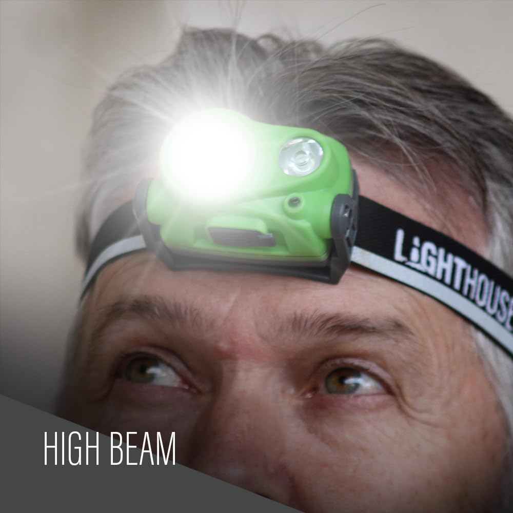 Lighthouse - L/HT40HR - Linterna frontal ajustable recargable - 400 lúmenes