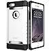 iPhone 6/6s Case, ESR Three Layer Heavy Duty Shockproof Protective Case [Free Screen Protector] [Metal Design] [Matte Silicone Back + Thickened TPU Bumper] for iPhone 6/6s 4.7"-White