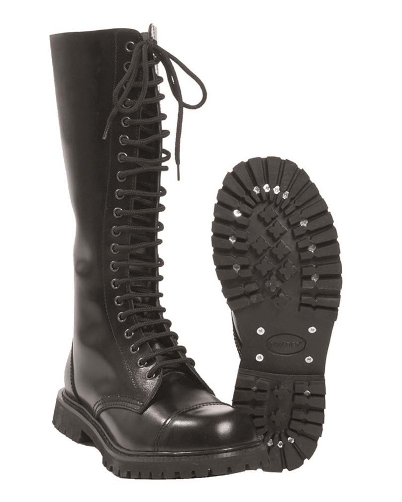 Mil-Tec Invader Boots 14 Hole Black black