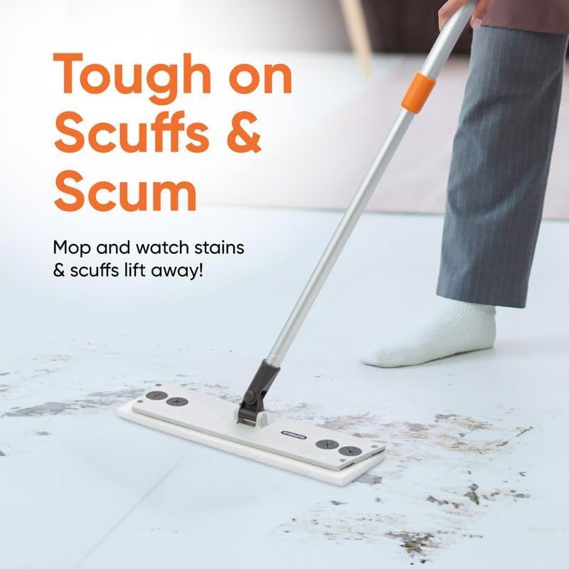 Superio Magic Eraser Mopping Pads, Miracle Sponges Mop Pad for Tiles, Refill Replacement Head for Mop- Home, Kitchen, Bathroom (36 Pack)