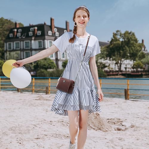 Image of Genuine Leather Small Crossbody Bags for Women | Lightweight Shoulder Purse, Designer Handbag with Adjustable Strap, Casual Travel Everyday Bag