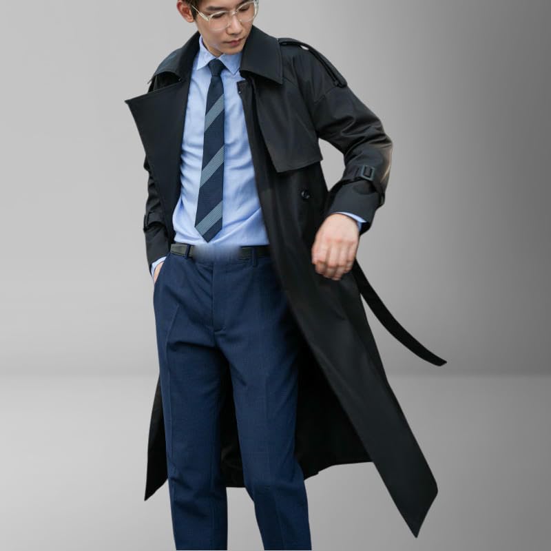 Trench long homme ample idéal pour vos sorties en automne