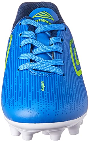 Chuteira Umbro Fast Jr, Criança-Unissex, Nebulas Blue/Verde Limão/Azul, 29