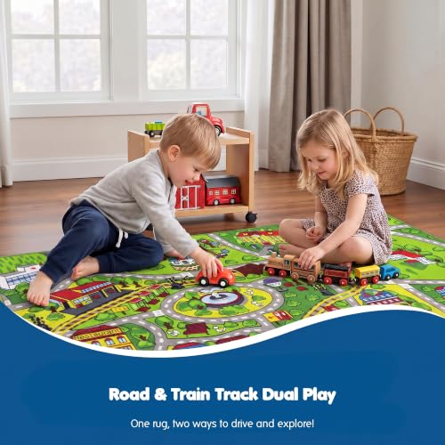 Image of Boooooom Jackson Kids Car Rug with Gift Box 4'11 inchx2'7 inch