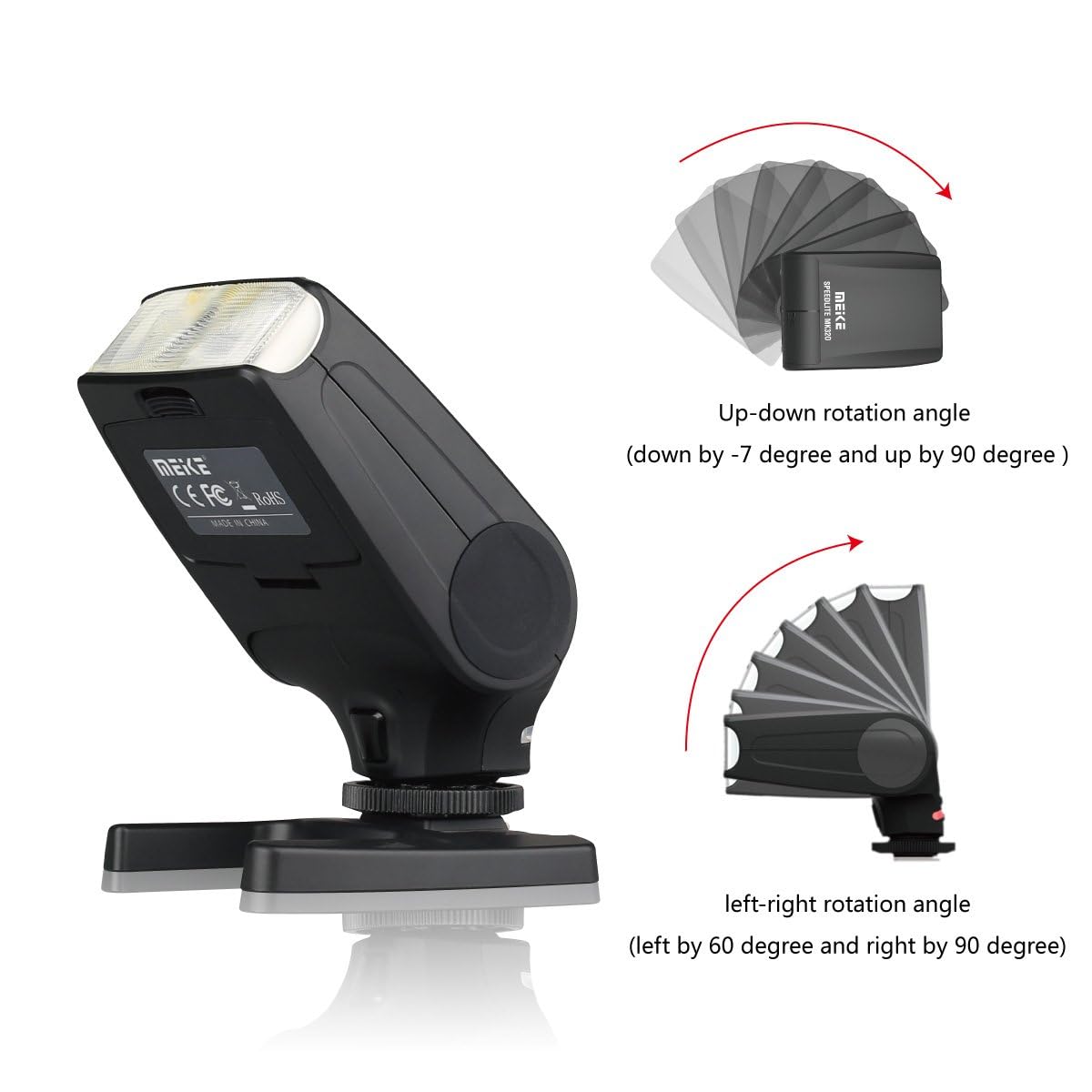 Meike MK-320S Mini TTL Speedlite Flash for Sony MI Hot Shoe A7 A7II NEX6 A6000 A6300 A6500
