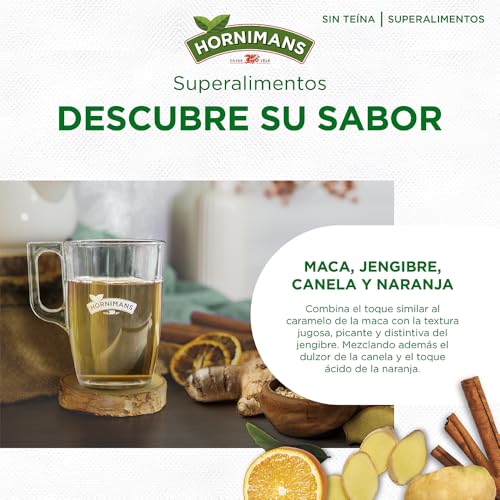 Hornimans Infusión de Maca con Jengibre 100% Natural | 20 bolsitas | Sin Teína - imagen 5