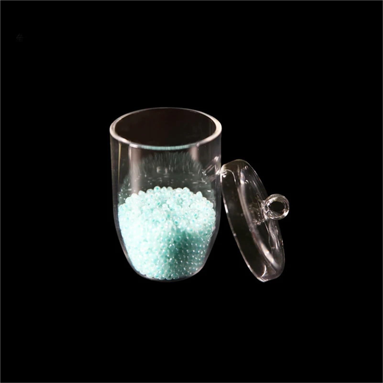 Glasflaschen-Set, 10/20/25/30/50/100 ml Labor Super Hohe Reinheit Quarzglas Tiegel mit deckel Silica 1200 grad Labor Ausrüstung(50mL)