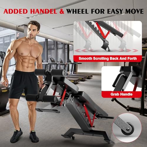 Adjustable Weight Bench - Foldable Workout Bench for Home Gym, PRO Heavy Duty 1300lb Capacity Full Body Strength Training with 8-Level Incline/Flat/Decline Positions & Space-Saving - Image 5