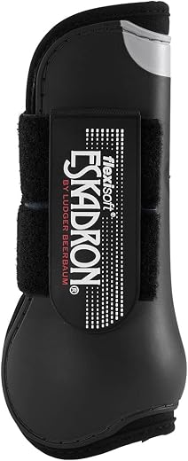 Eskadron Flexisoft Front Tendon Boots - Black- Full Size