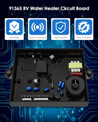 Image of 91365 Water Heater Circuit Board Compatible with Atwood Dometic 93305 93851 91346, RV Control Board Fuse Combo Kit Use with Gas or Electric 12 VDC, Replacement for Part Models GC6AA-10E GCH6A-10E