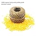 MILIVIXAY Hemp Wick with Natural Beeswax Coating, Edible Grade Beeswax, 200 FT Spool, Standard Size (1.0mm),Unbleached, Un-Dyed and 100% Organic.