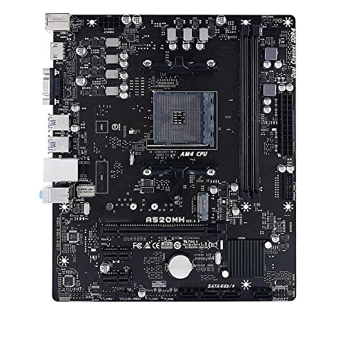 A520MH For Biostar Desktop Motherboard 64GB AM4 DDR4 M.2 NMVE 7-Phase Digital Power Supply XCb`Od M-ATX Tested Before Shipment