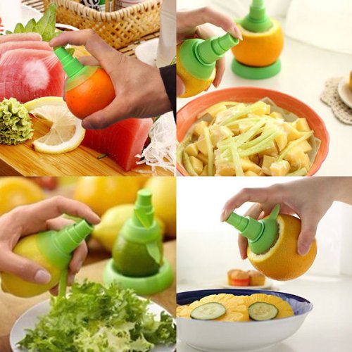 2PCS Citrus Fruit Lemon Orange Juicer Spray Salad Lime Mist Sprinkling Extractor