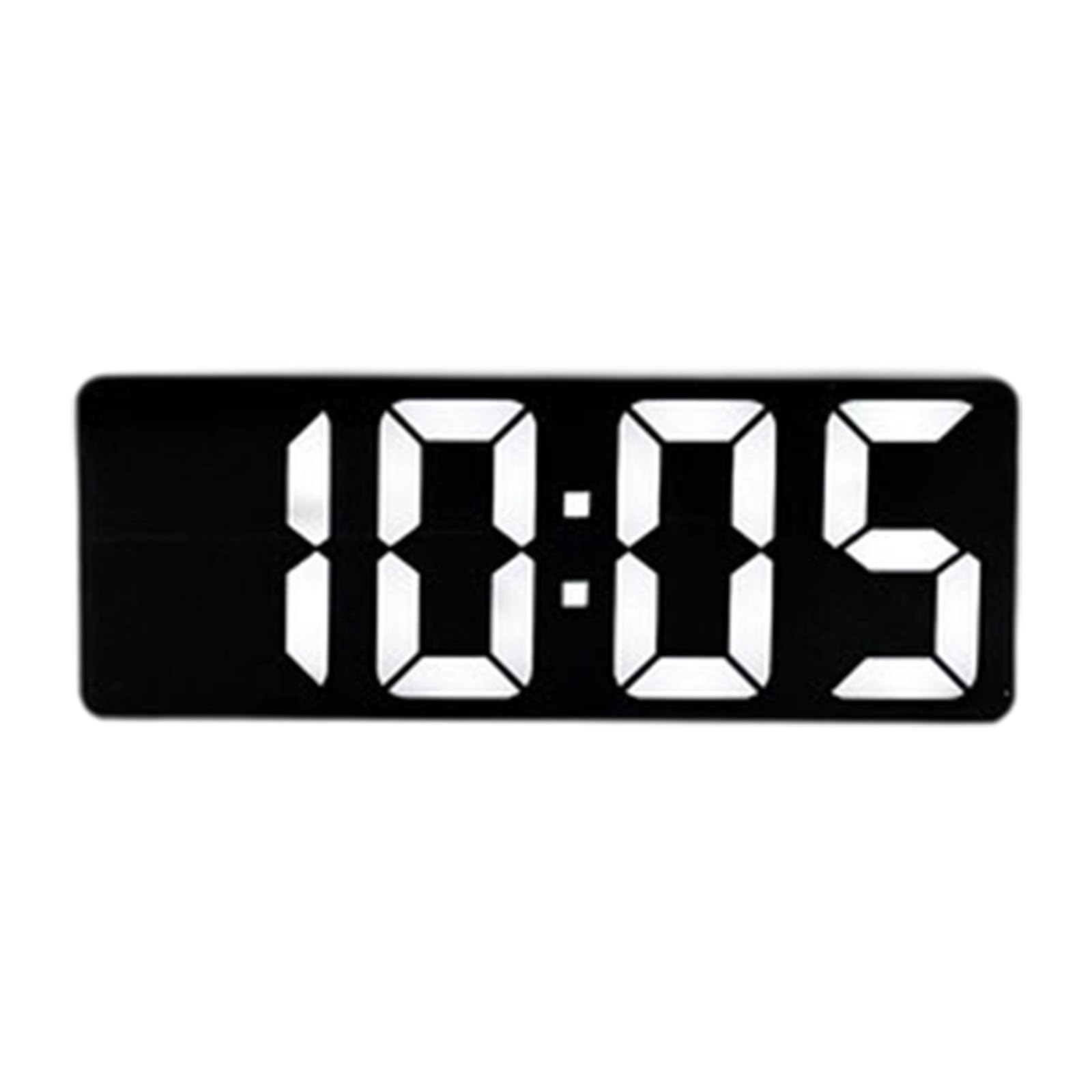 Msioytog D Igital Alarm Clock With Temperature Reading Bright Le Display Noiseless Operations 12 / 24Hour Format Snoozes Function Multifunctional Igital Alarm Clock