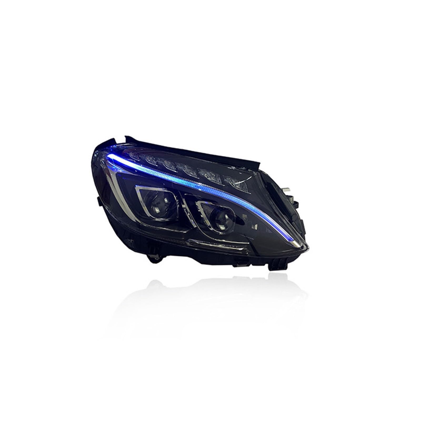 Lampada Fanale Posteriore Auto Luci Anteriori Per Benz W205 HA CONDOTTO il Faro 2015-2019 Per Classe C C180 C200 C260 C300 Aggiornamento di Alta Configurare accessori automobilistici