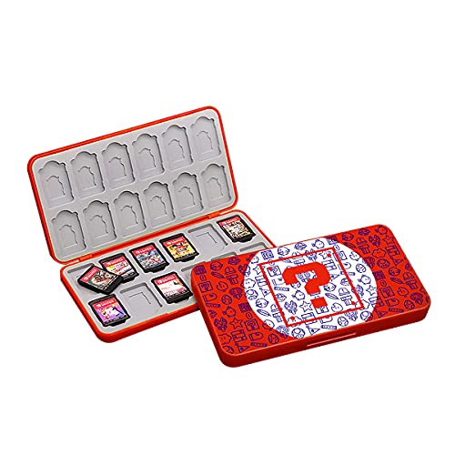 ELIATER 24 Game Card Storage Case for Nintendo Switch or Micro SD Memory Cards, Foldable Protective Storage Accessories Hard Shell Portable Cartridge Holder, Shockproof Water Resistant