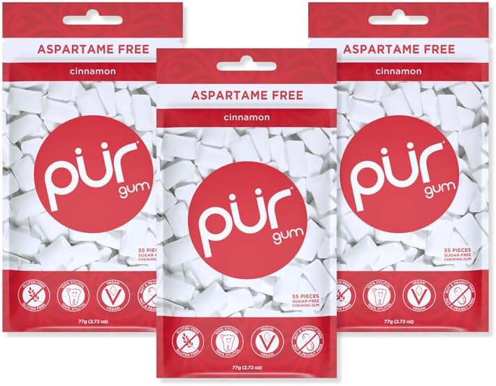 PUR Gum, Cinnamon, 55 Count (Pack of 2) Grocery & Gourmet Food