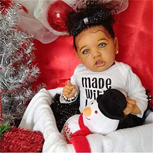 Muñeca Bebé Reborn Silicona 22 Pulgadas Lavable miniatura 1