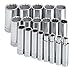 SK 4819 19 Piece 1/2-Inch Drive 12 Point 3/8-Inch to 1-1/2-Inch Deep Socket Set