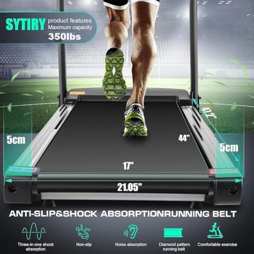 Image of Treadmills for Home with TV Screen and WiFi,Smart Foldable Treadmill Machine,3D Virtual Sports Scene,HiFi Speakers,Popular APP for Social Networking,Video,and Search,Walking Pad Treadmill