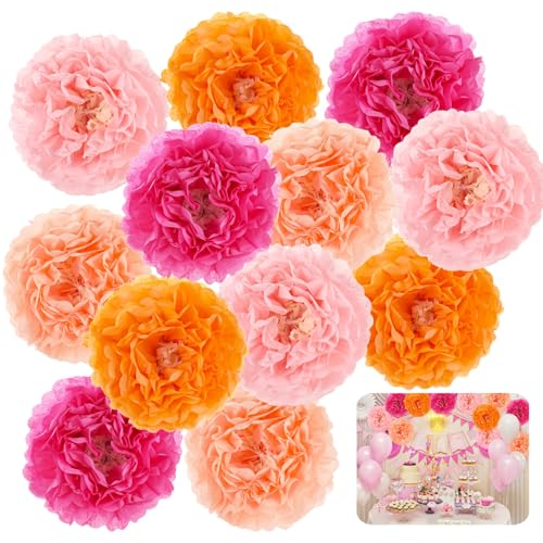 Grandes fleurs artificielles de 30,5 cm pour réussir facilement une décoration murale géante