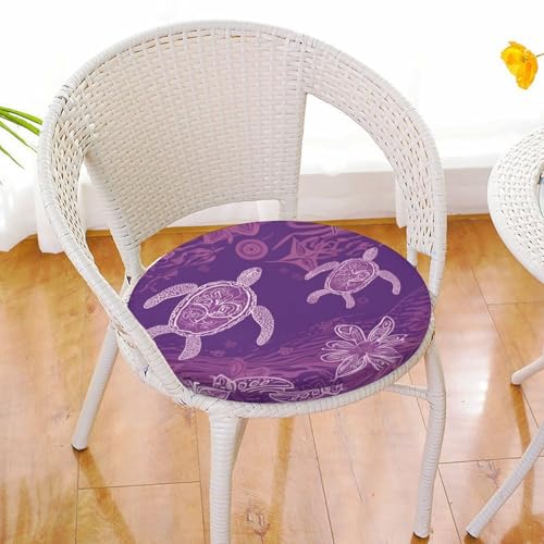 Coussin de chaise tortue de mer violette super confortable - 7