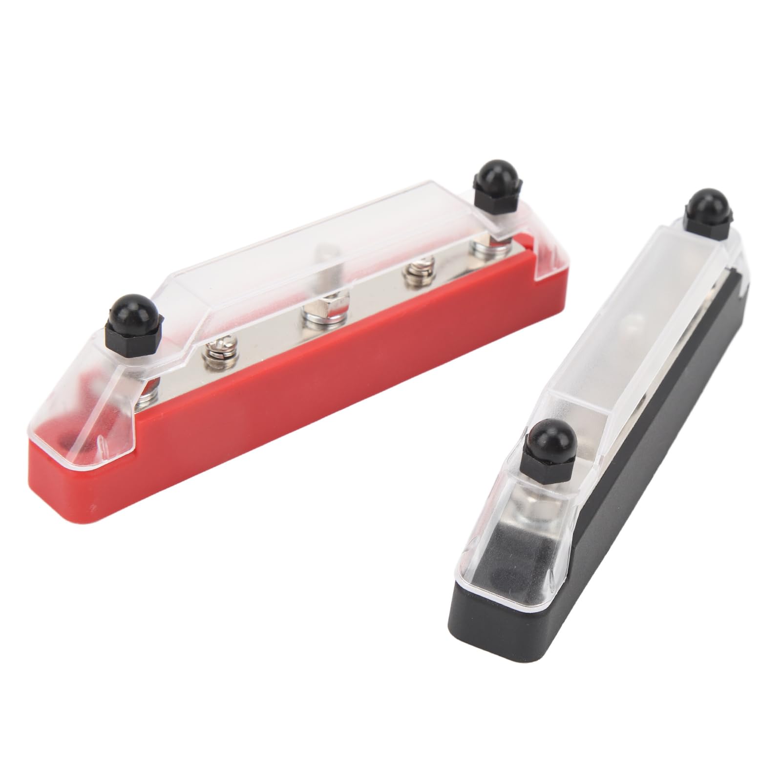 1 coppia 150A Bus Bar DC12V a 48 V Blocco di distribuzione dell'alimentazione 3X M6 Borchie Morsettiera per Auto Barca Marine Caravan RV (Senza terminale)