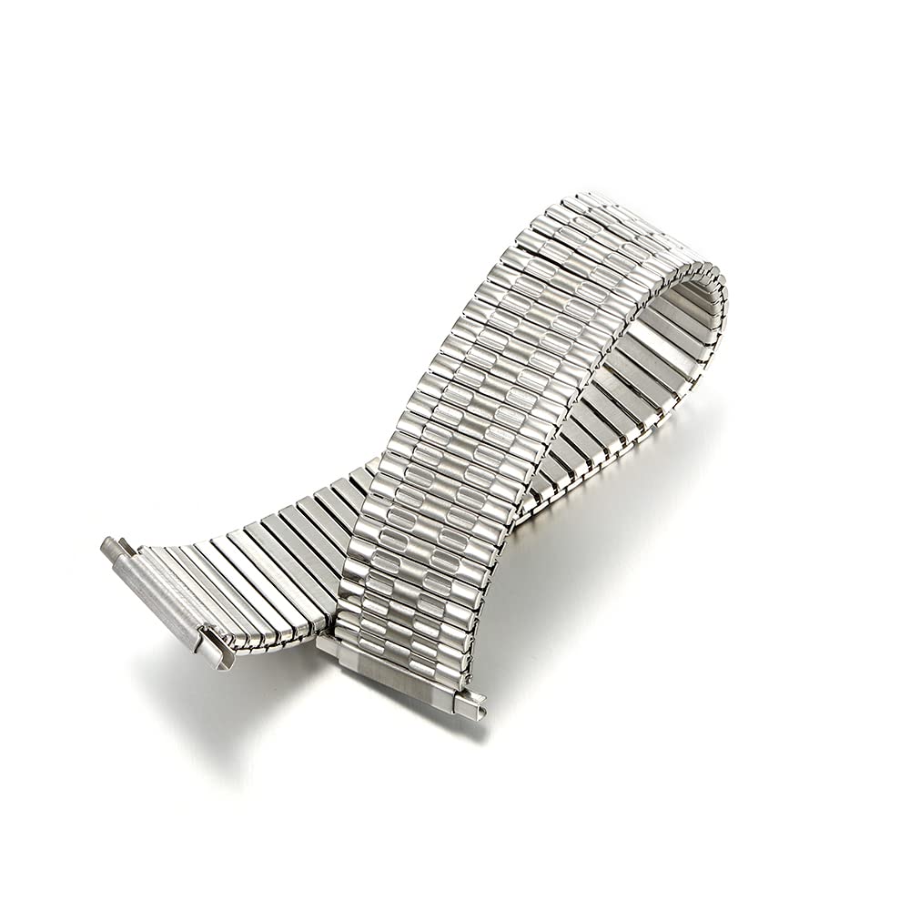 18-22mm Mens Stainless Steel Stretchy Expandable Watch Strap Bracelet