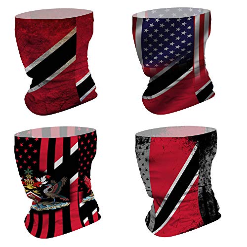 Image of 4Pcs Magic Headwear Neck Gaiter Tube Scarf Headbands Bandana Balaclava for Outdoor Running Cycling Skating Work Out
