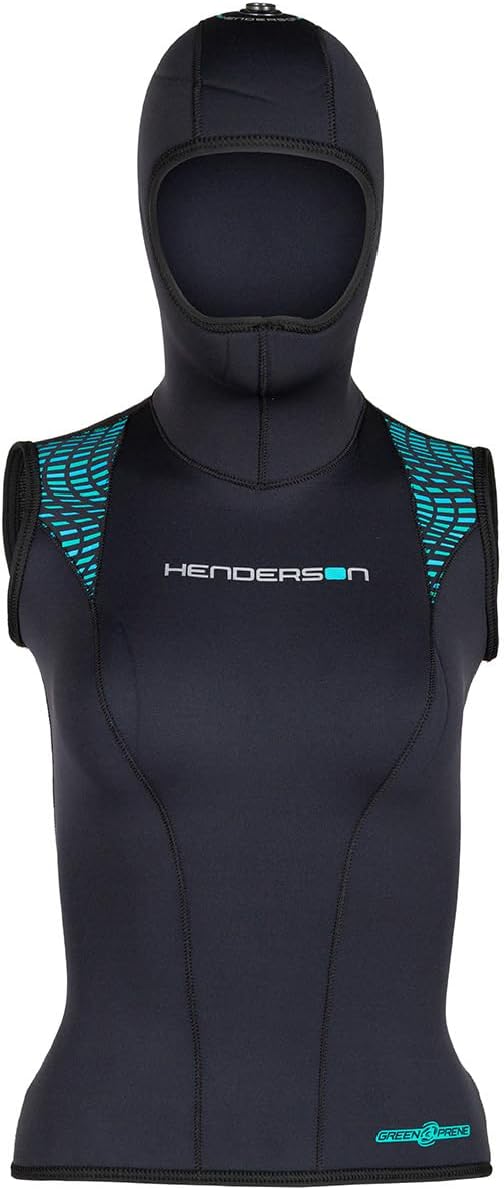 Henderson Women's Greenprene Hooded Vest - Size 10, Black