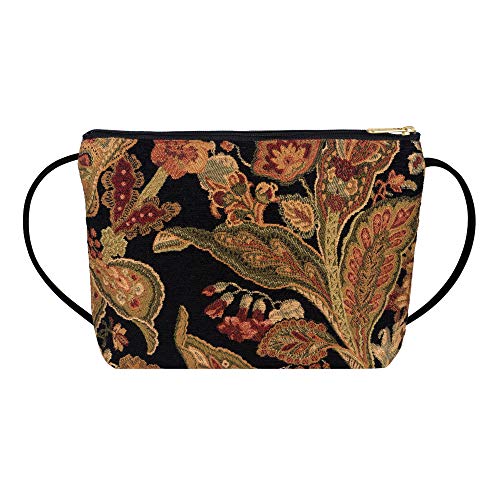 Danny K. Women's Tapestry Zipper Purse Crossbody Handbag, Adjustable Cord, Handmade in USA2