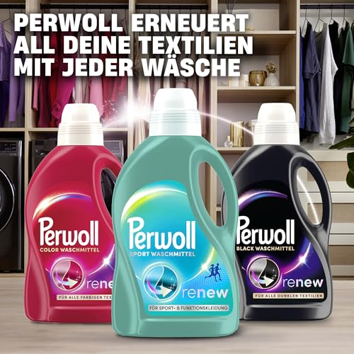 Perwoll Sport Waschmittel (27 Waschladungen), Hygiene Waschmittel reinigt sanft, entfernt schlechte Gerüche & erhält die Elastizität, für Sport- und Funktionskleidung, mit Dreifach-Renew-Technologie 6