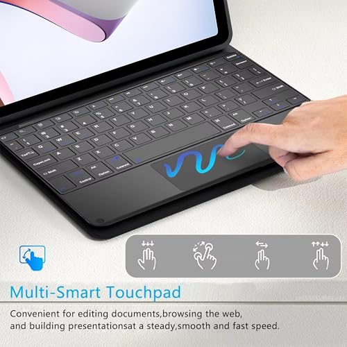 Image of TGK Detachable Bluetooth Keyboard Case for Redmi Pad 10.61 Inch Smart Cover (Black)